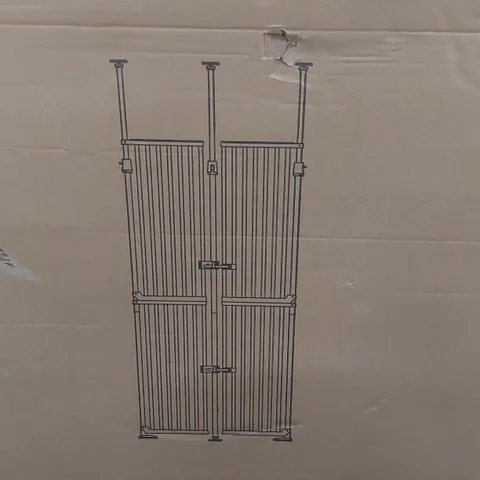 BOXED METAL PRESSURE MOUNTED PET GATE