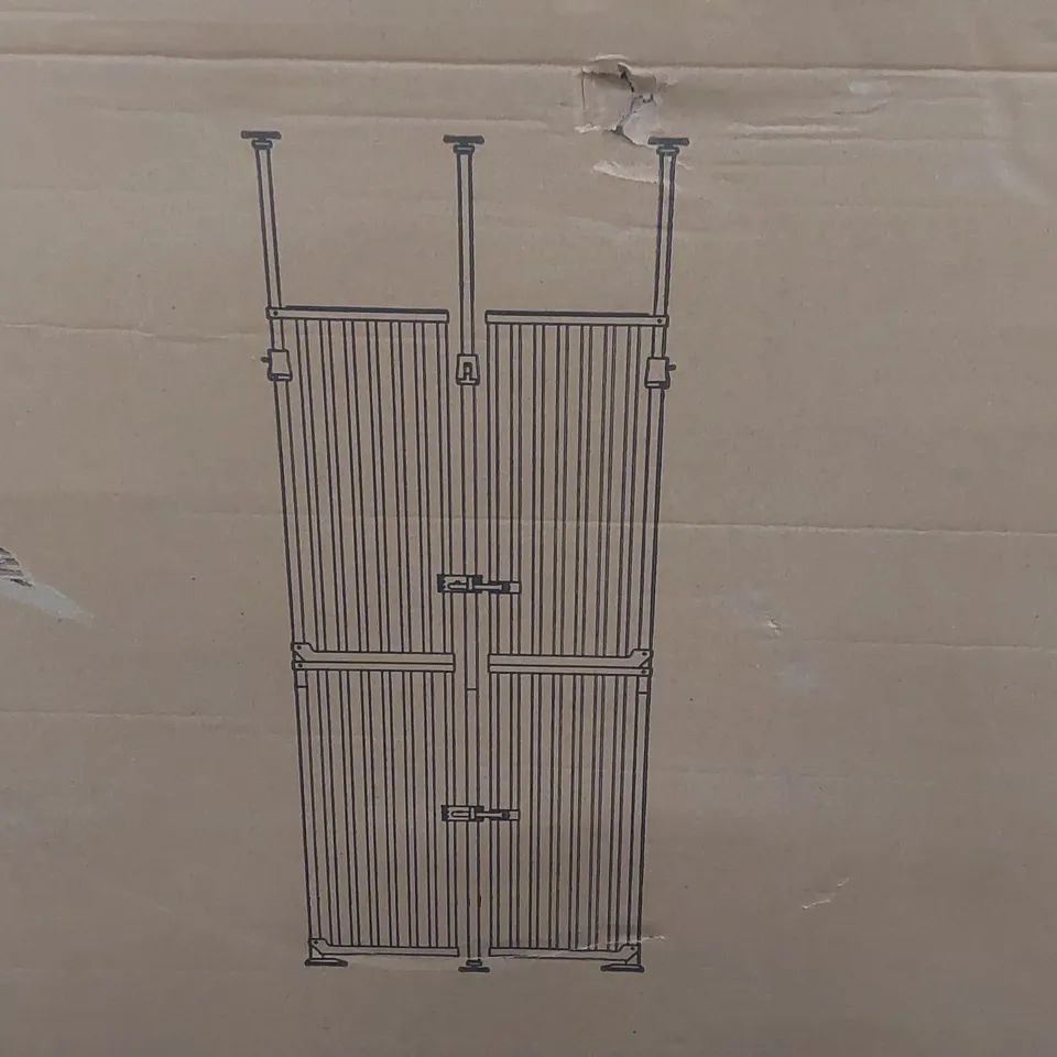 BOXED METAL PRESSURE MOUNTED PET GATE