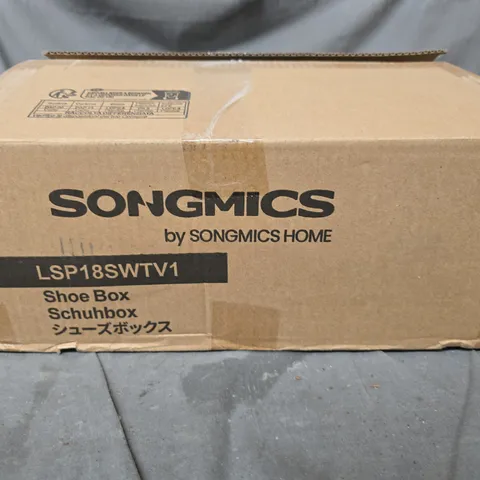 SONGMICS LSP18SWT V1 SHOE BOXES – VENTILATED PLASTIC STORAGE TRAYS (BOXED)