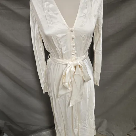 GHOST STUDIO MERYL DRESS IN IVORY SIZE XS