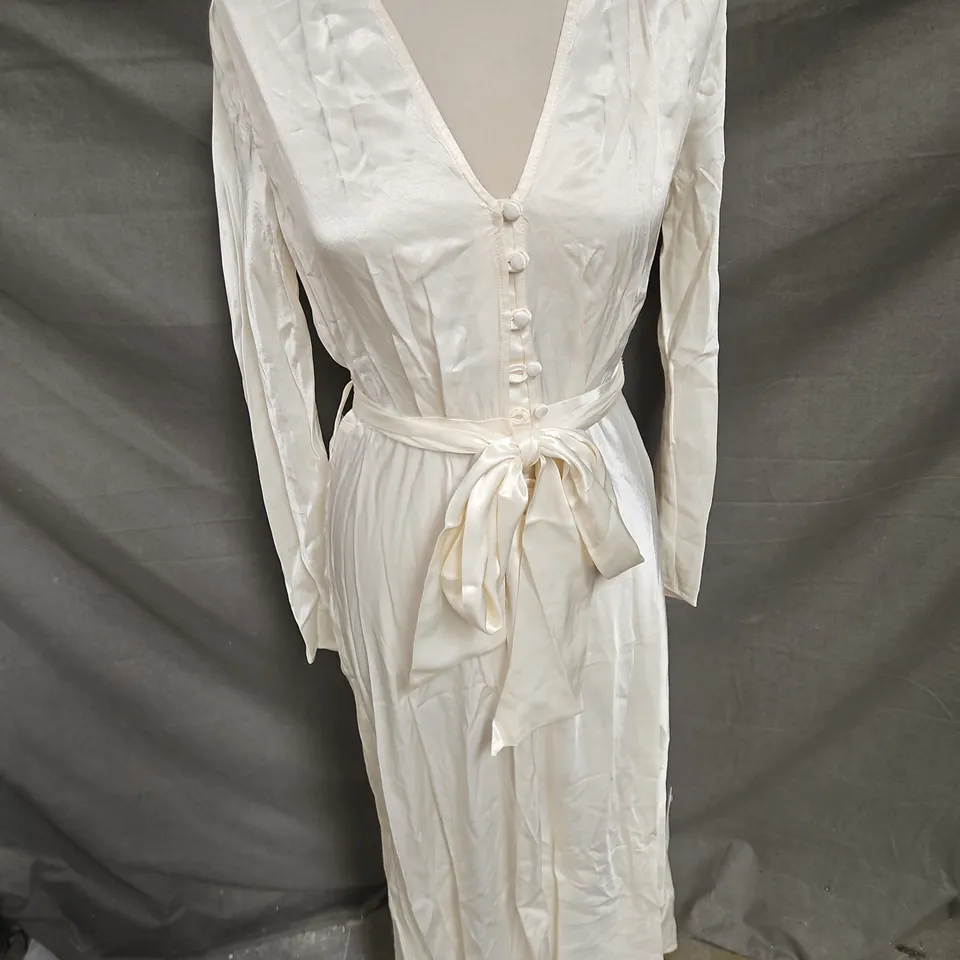 GHOST STUDIO MERYL DRESS IN IVORY SIZE XS