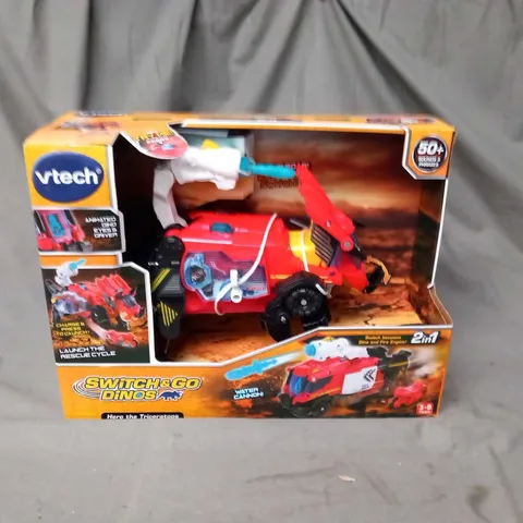 BOXED VTECH SWITCH AND GO DINOS HERO THE TRICERATOPS