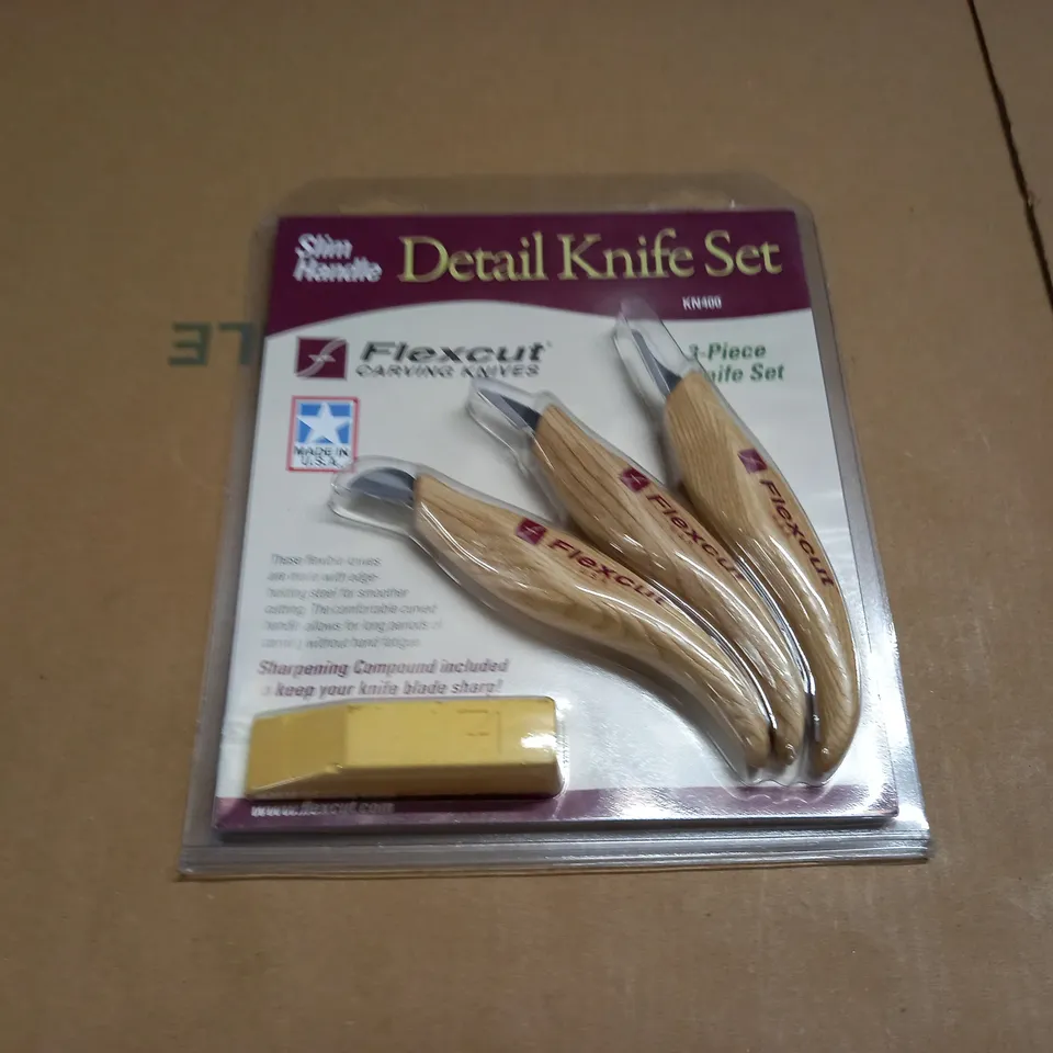 SLIM HANDLE 3-PIECE DETAIL KNIFE SET 
