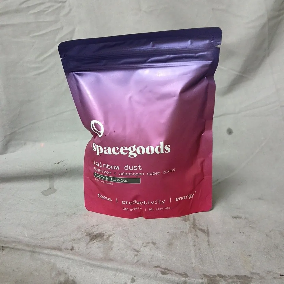 SPACEGOODS RAINBOW DUST MUSHROOM + ADAPTOGEN COFFEE FLAVOUR POWDER – 240 G