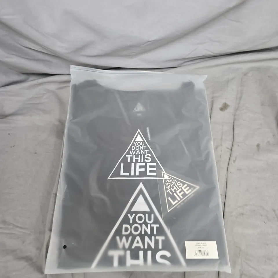 BAGGED YOU DONT WANT THIS LIFE ORIGINAL TEE - SIZE XXL