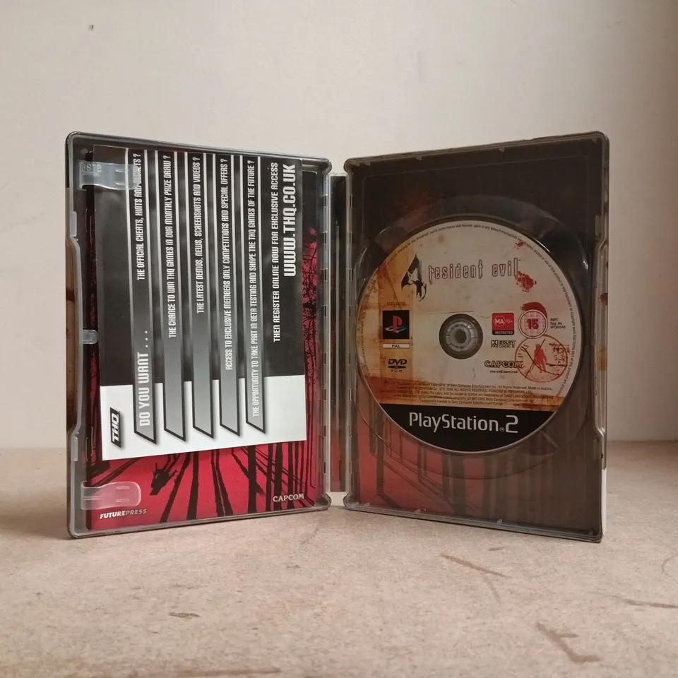 RESIDENT EVIL 4 LIMITED EDITION STEELBOOK PLAYSTATION 2 VIDEO GAME