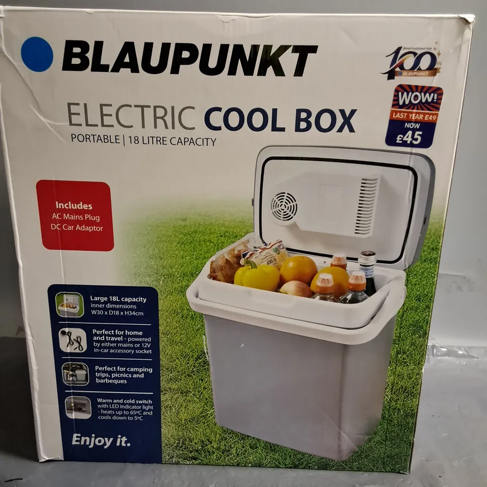 SEALED BLAUPUNKT ELECTRIC 18L COOL BOX