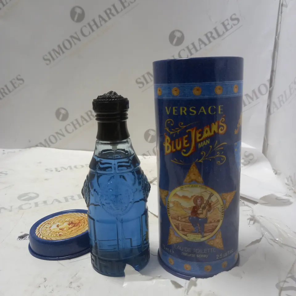 BOXED VERSACE BLUE JEANS EAU DE TOILETTE 75ML