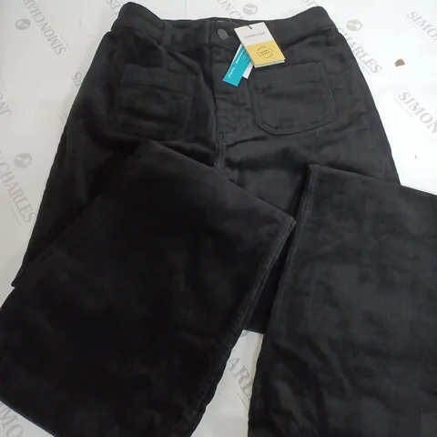 NOBODYS CHILD BUTTON KICK FLARE TROUSERS IN BLACK - 12