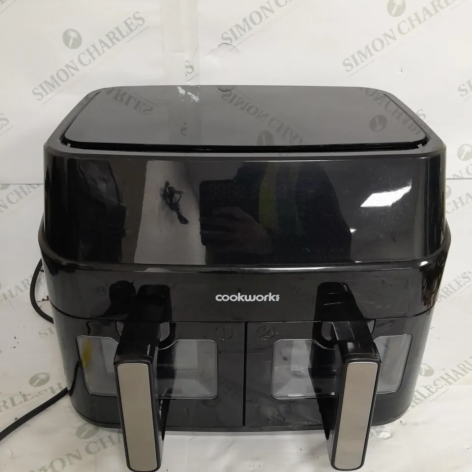 BOXED COOKWORKS DUAL BASKET DIGITAL AIR FRYER 