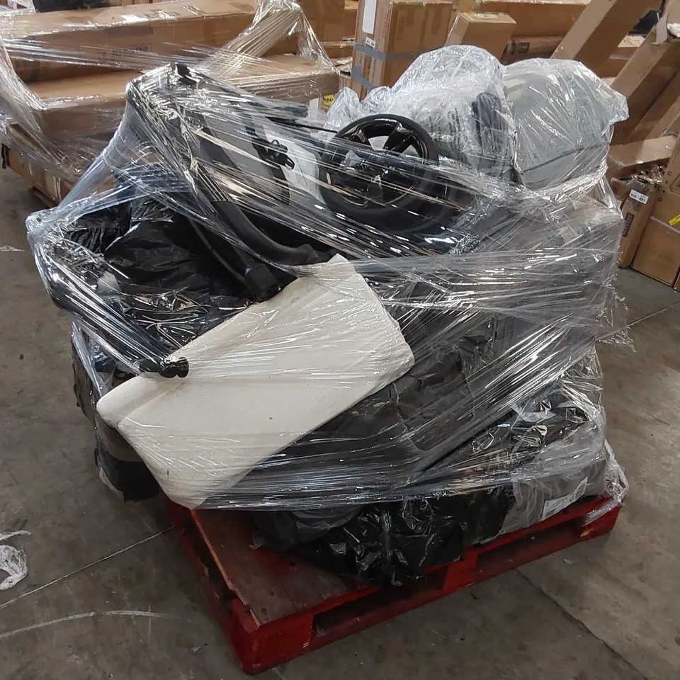 PALLET OF ASSORTED CONSUMER PRODUCTS/FURNITURE PARTS 