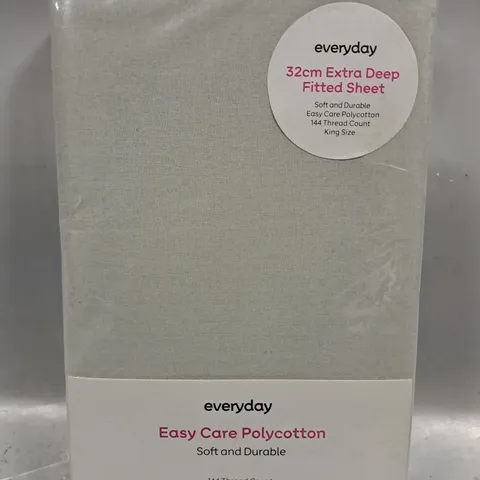 EVERYDAY 32cm ECTRA DEEP FITTED SHEET IN GREY