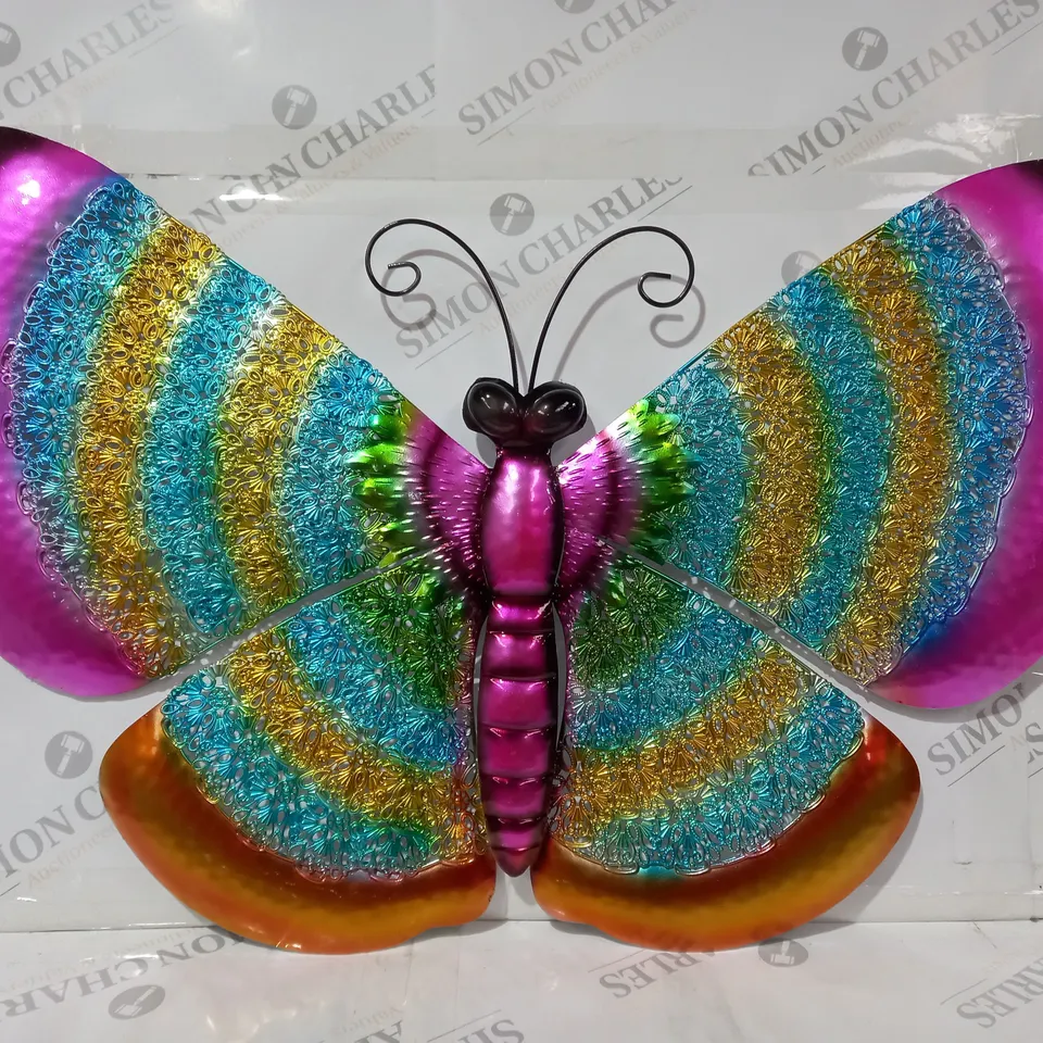 BOXED GARDEN REFLECTIONS WALL HANGING BUTTERFLY