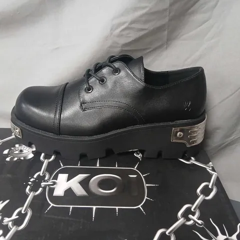 KOI DREADFORGE HEAVY METAL SHOES – BLACK, UK 6
