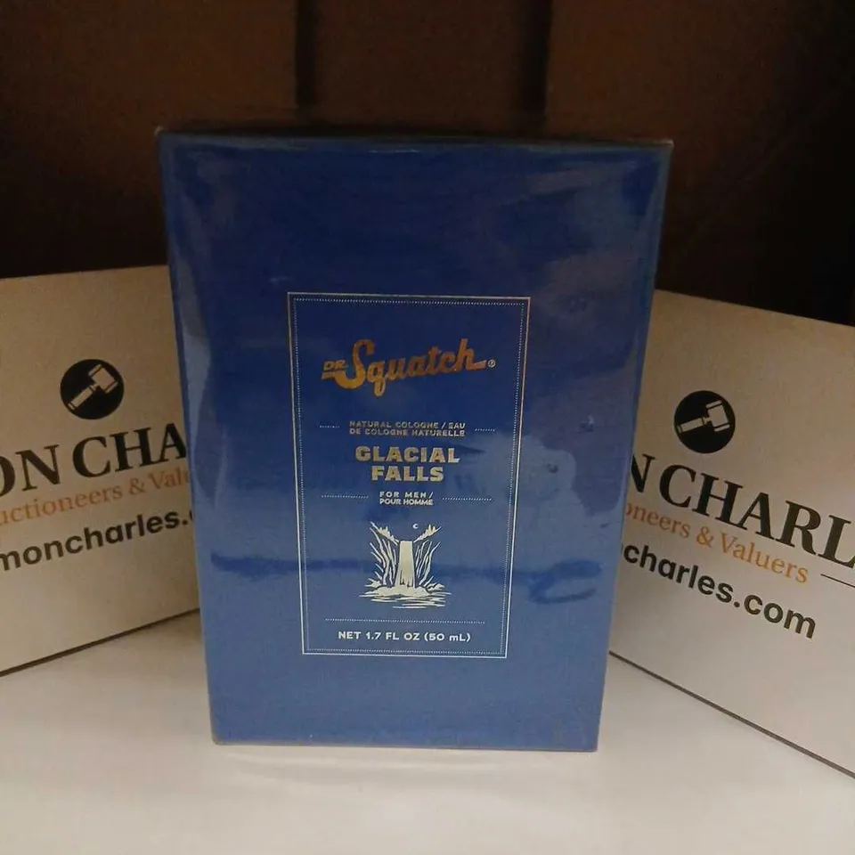 BOXED AND SEALED DR SQUATCH GLACIAL FALLS COLOGNE 50ML 