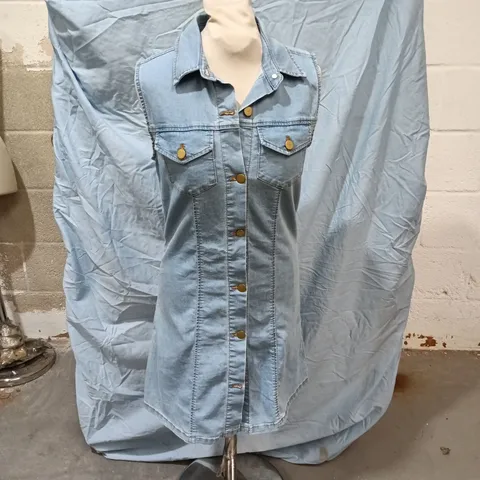 DENIM CO. DENIM SHIRT DRESS – UK 10 (EUR 38) – MADE IN TURKEY