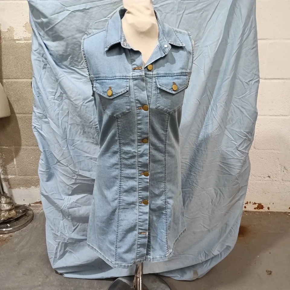 DENIM CO. DENIM SHIRT DRESS – UK 10 (EUR 38) – MADE IN TURKEY