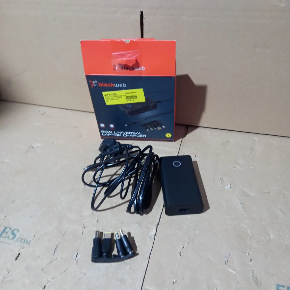 BLACKWEB 90W UNIVERSAL LAPTOP CHARGER