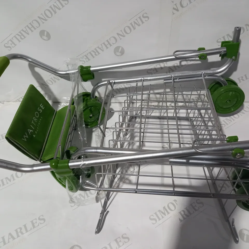 DESIGNER STYLE MINI WAITROSE TROLLY