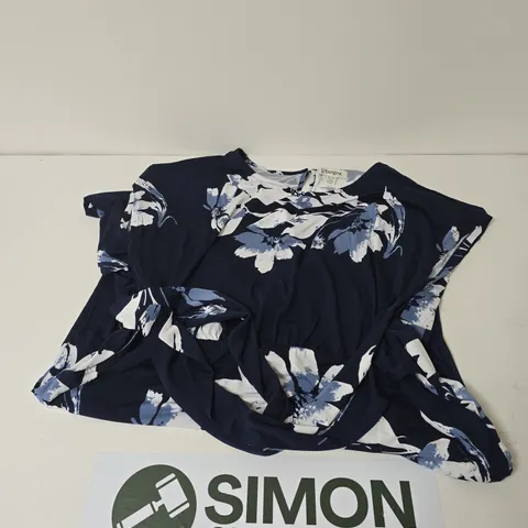 BONPRIX WOMEN'S NAVY FLORAL JUMPSUIT – UK L (EUR 44/46; GB/US L; IT 50/52)