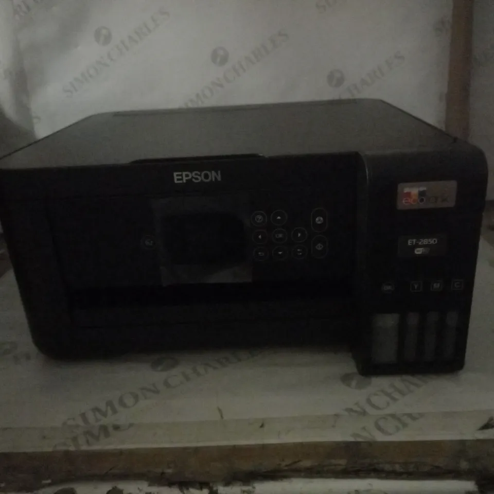 EPSON ECOTANK ET-2850 3-IN-1 WI-FI PRINTER WITH HIGH CAPACITY INTEGRATED INK TANK SYSTEM, BLACK