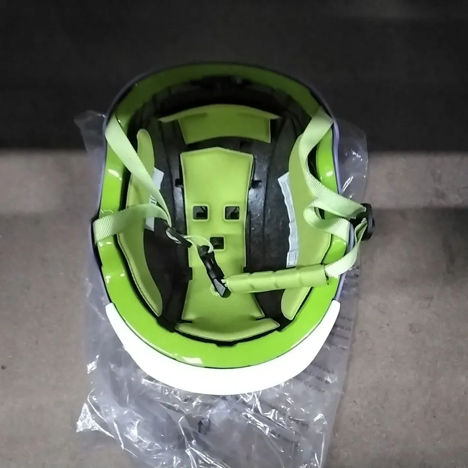 A BOX OF 11 CHILDREN'S HELMETS IN PURPLE