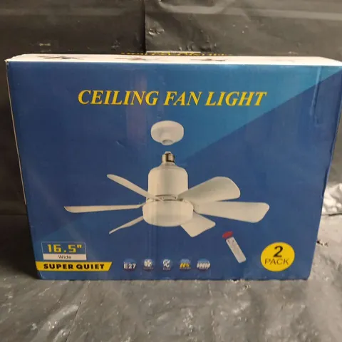 BOXED 16.5" CEILING FAN LIGHT 2-PACK