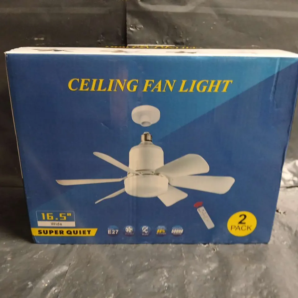 BOXED 16.5" CEILING FAN LIGHT 2-PACK