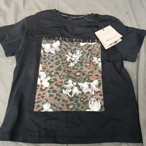 SMALLSAINTS CAPSO LEO TEE IN BLACK MULTI - 7-8 YEARS