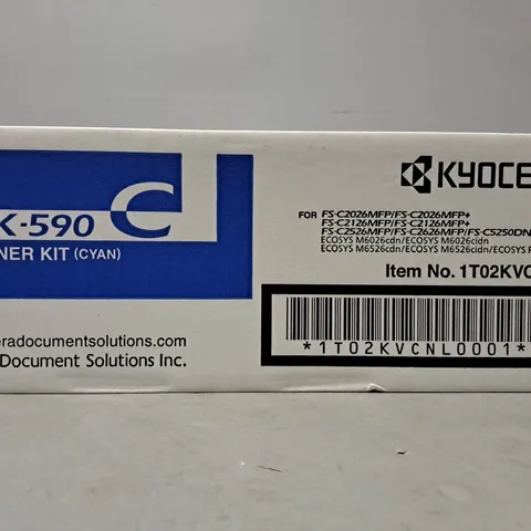 BOXED KYOCERA CYAN TK-590C TONER KIT