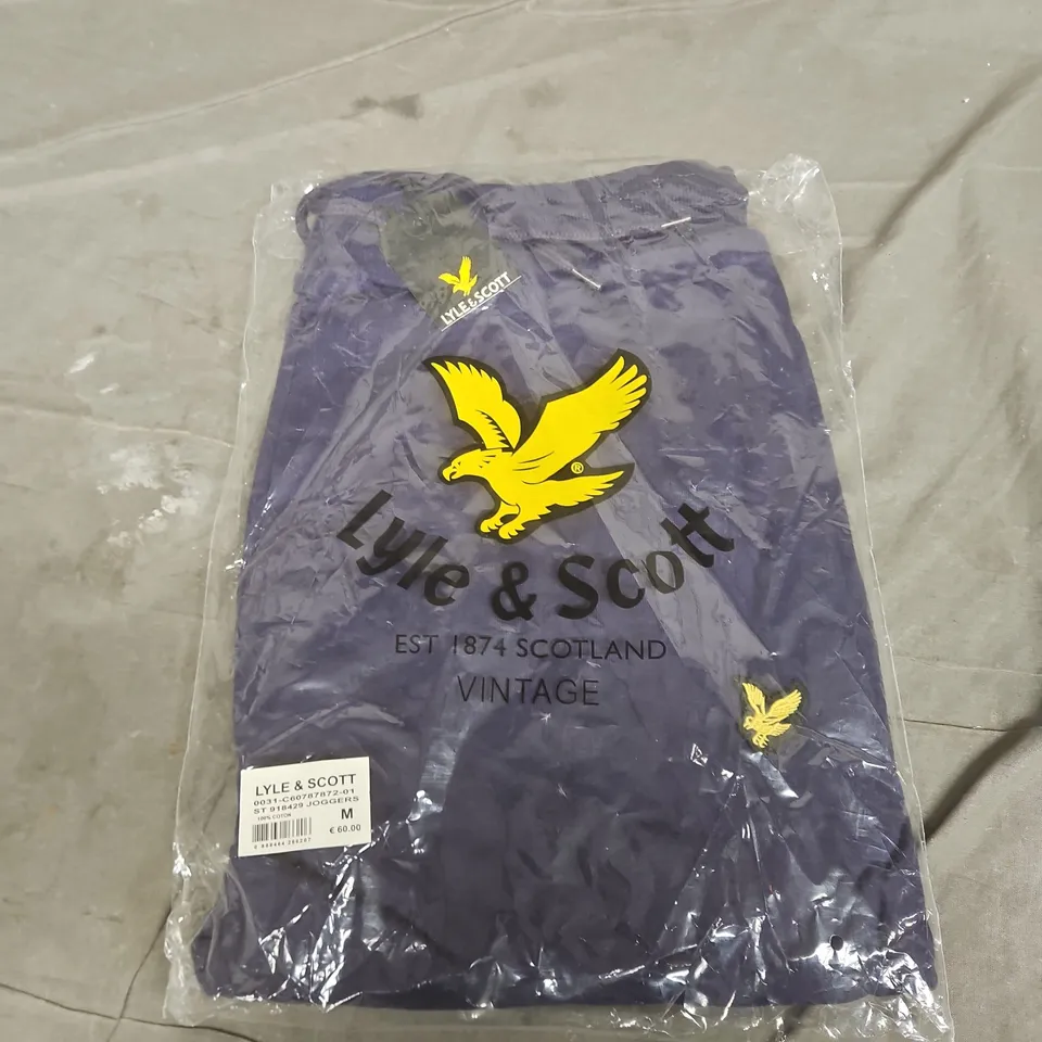 LYLE & SCOTT JOGGERS – NAVY – SIZE M – 100% COTTON