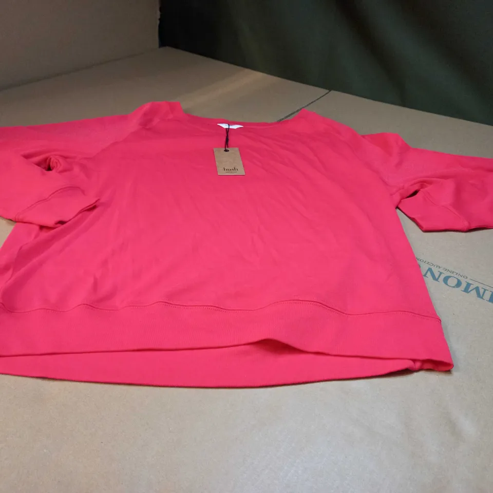HUSH RED RAGLAN TOP - SMALL