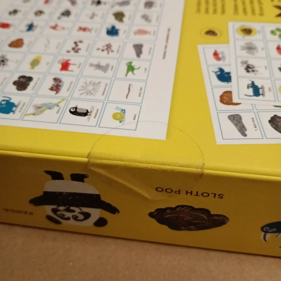 SEALED ANIMAL POO BINGO GAME