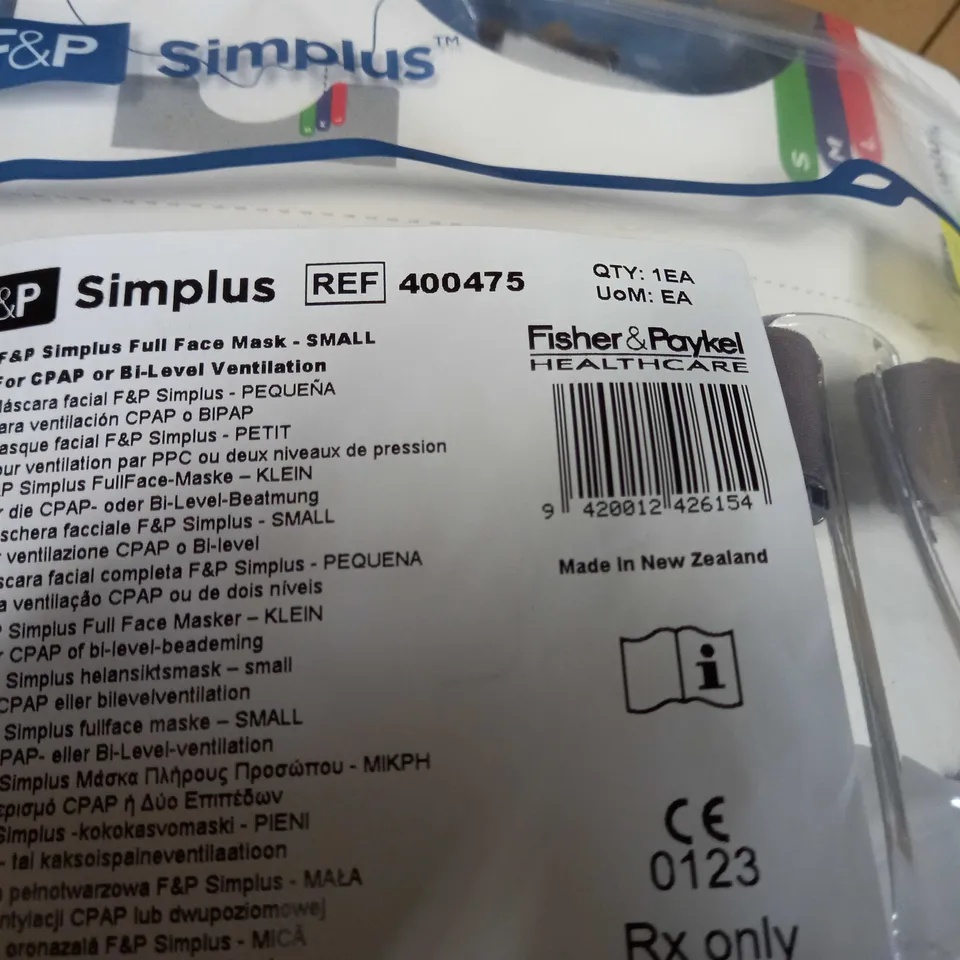 F&P SIMPLUS FULL FACE MASK - SMALL