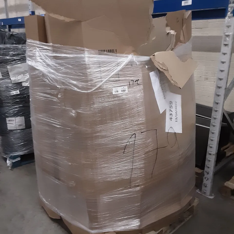 PALLET OF ASSORTED PRODUCTS INCLUDING LAPTOP BED TABLE, SILVERCREST STEAM MOP & HANDHELD STEAM CLEANER, BEDSÜRE, SHARK CORDED UPRIGHT VACUUM WITH ANTIHAIR WRAP