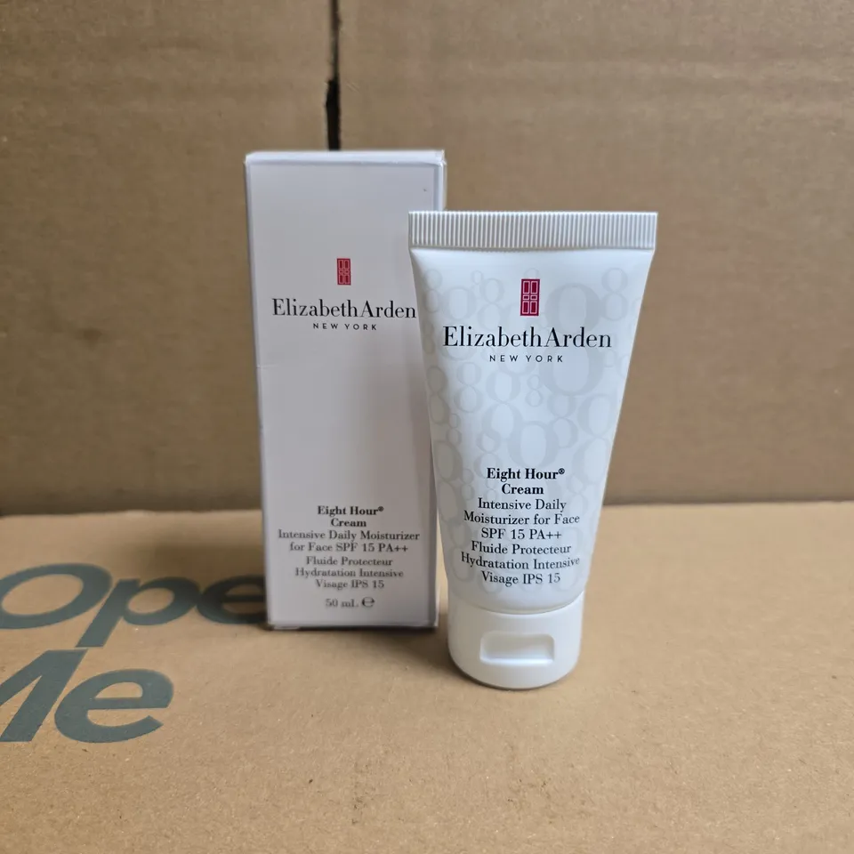 LOT OF 2 ELIZABETH ARDEN EIGHT HOUR CREAM INTENSIVE DAILY MOISTURIZER FOR FACE SPF 15 PA++ – 50 ML 