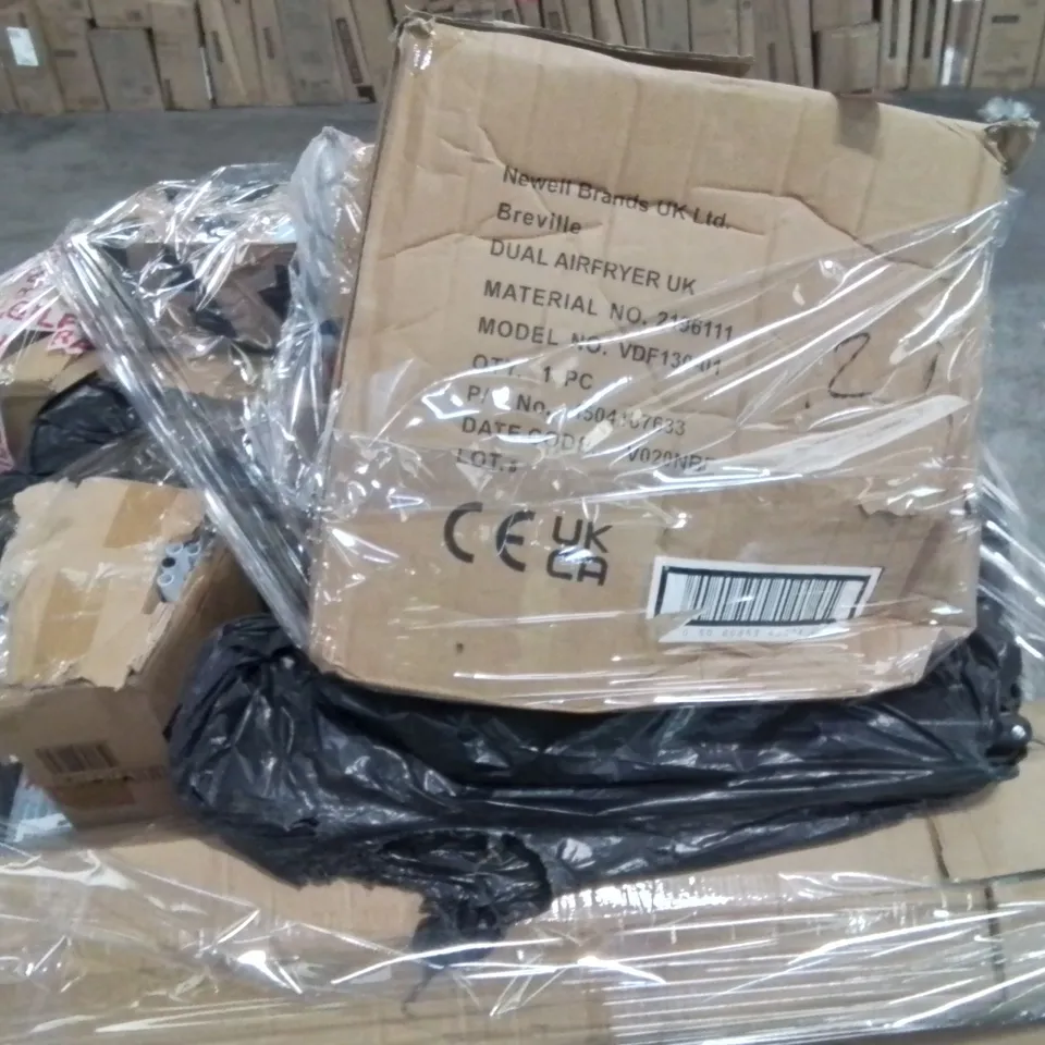 PALLET OF HOUSEHOLD ITEMS SUCH AS FANS,AIRFRYER