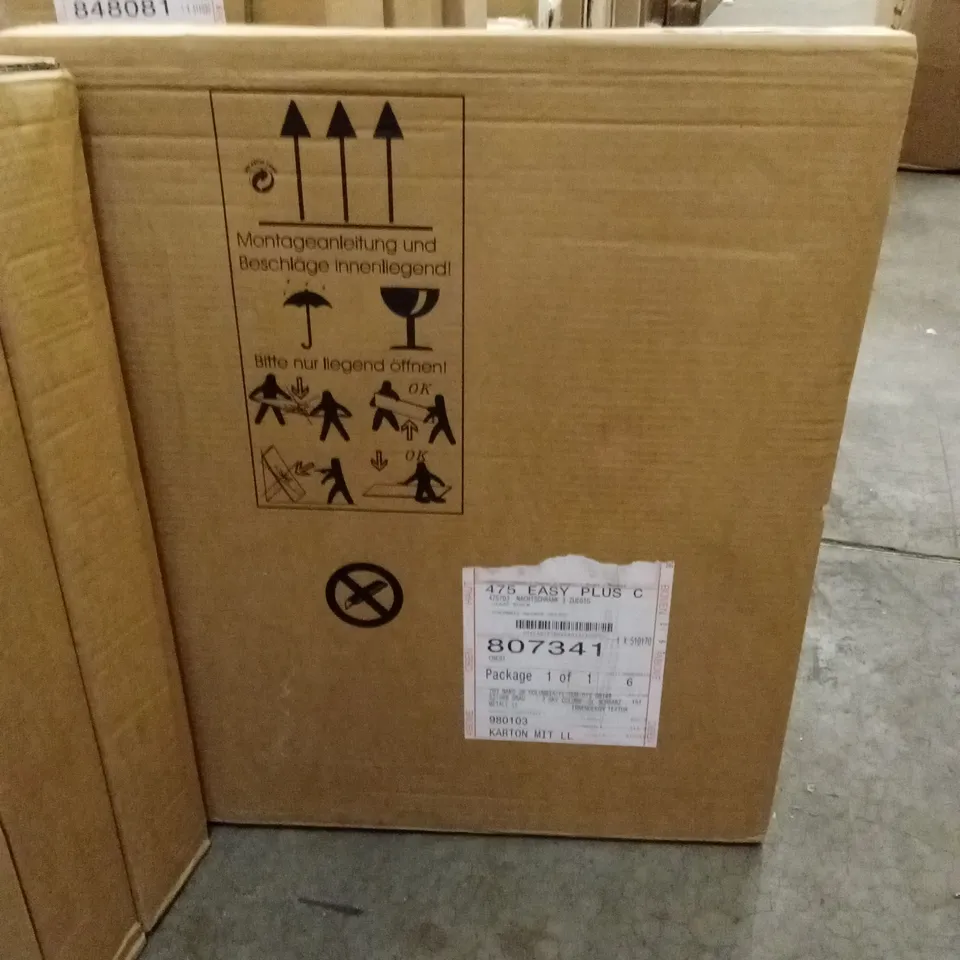 BRAND NEW BOXED STOCKHOLM 3 DRAWER BEDSIDE CABINET IN SILVER FIR AND GRAPHITE (1 BOX)