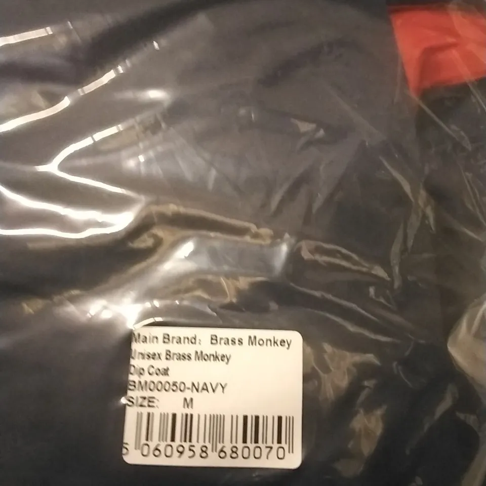 BRAND NEW BAGGED BRASS MONKEY UNISEX DIP COAT - NAVY // SIZE: M