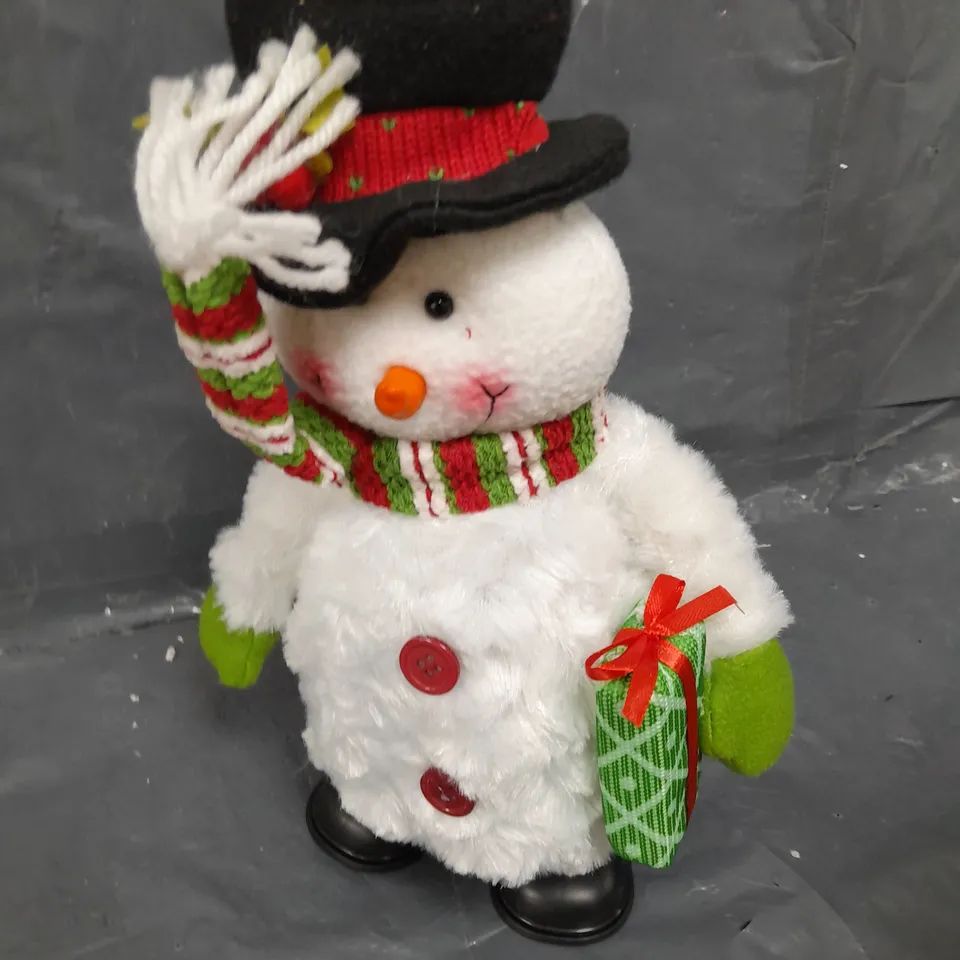 MUSICAL DANCING SNOWMAN CHRISTMAS DECORATION RRP £22.99