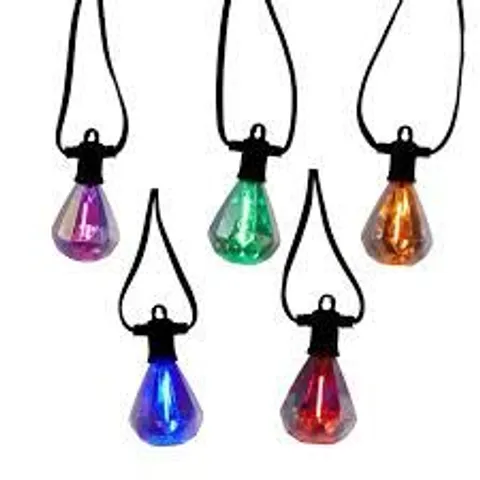 GARDEN REFLECTIONS IRIDESCENT MULTIFUNCTION 20 BULB STRING LIGHTS