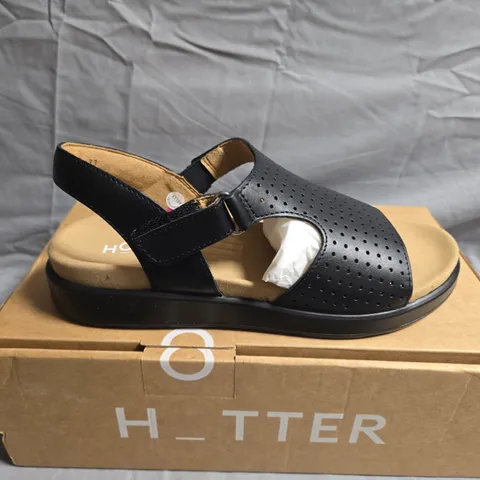 BOXED PAIR OF HOTTER MARBELLA SANDALS - UK SIZE 5.5
