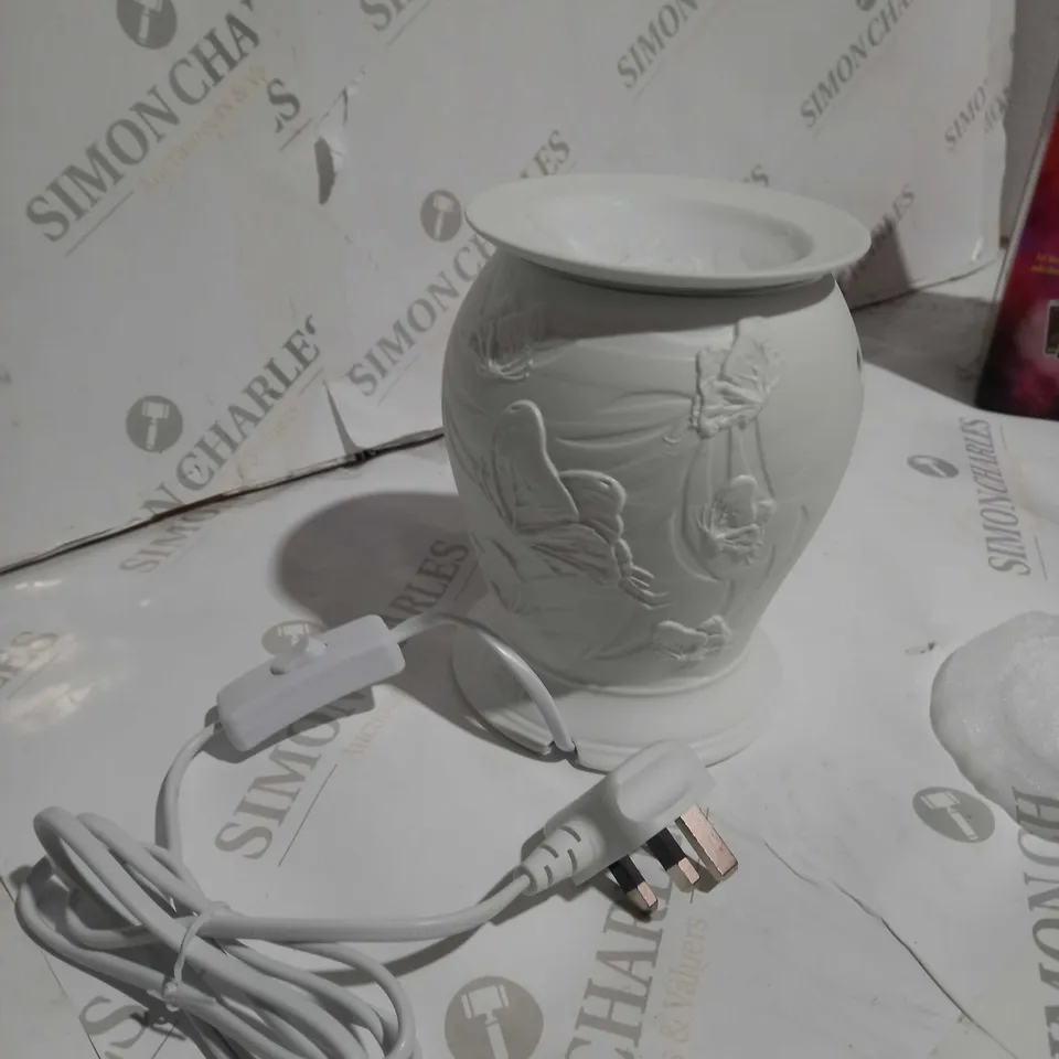 BOXED CELLO PORCELAIN ELECTRIC MELT BURNER - BUTTERFLY