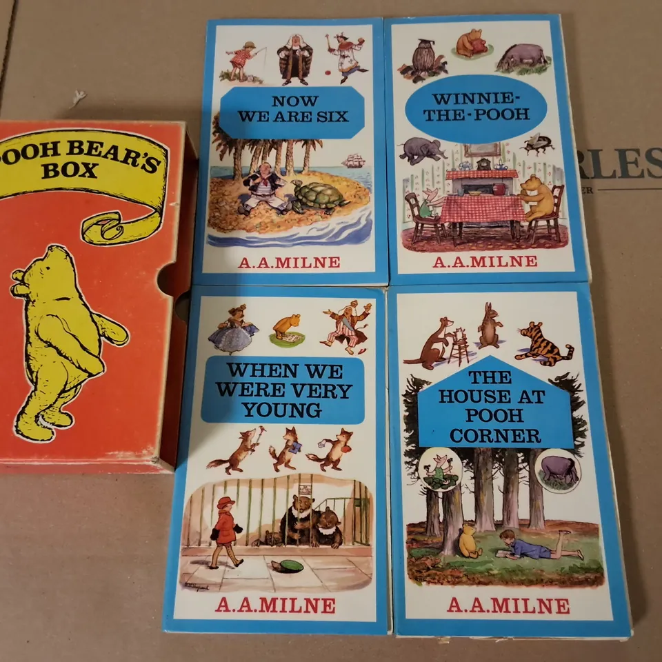 POOH BEARS BOX OF BOOKS