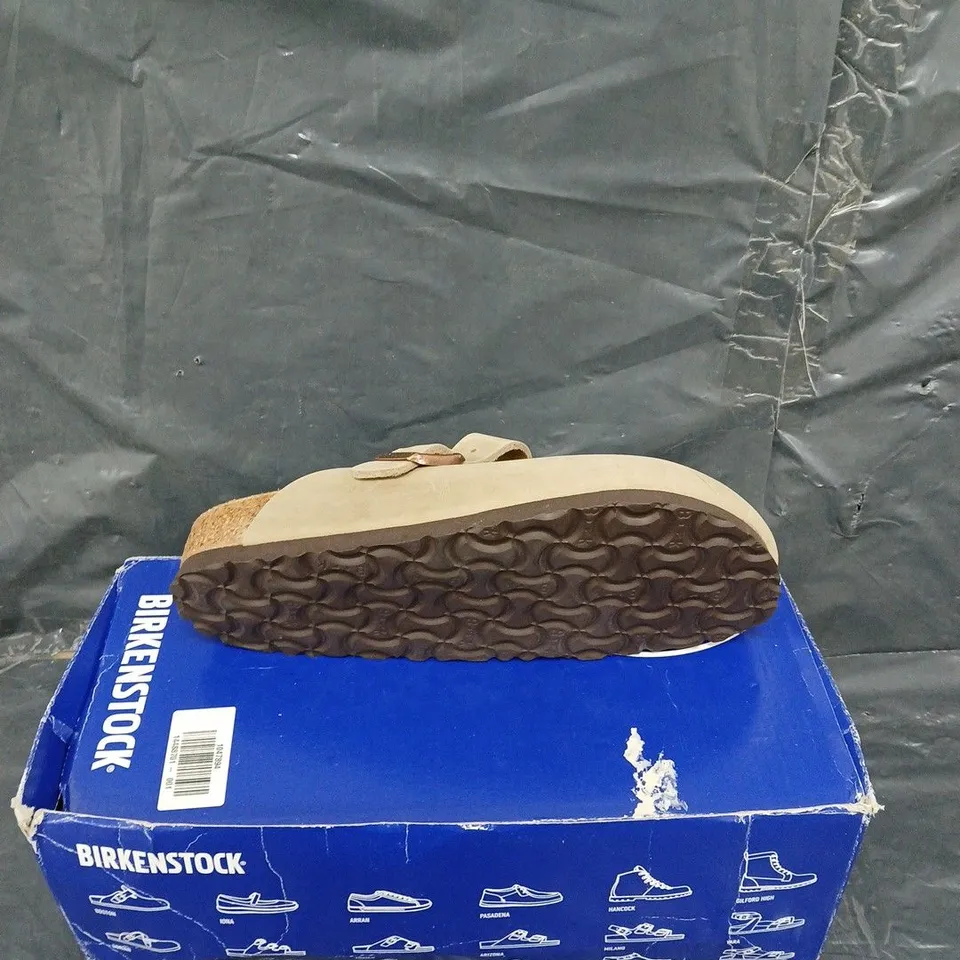 BOXED PAIR OF BIRKENSTOCK BOSTON BS TABACCO BROWN UK 4.5