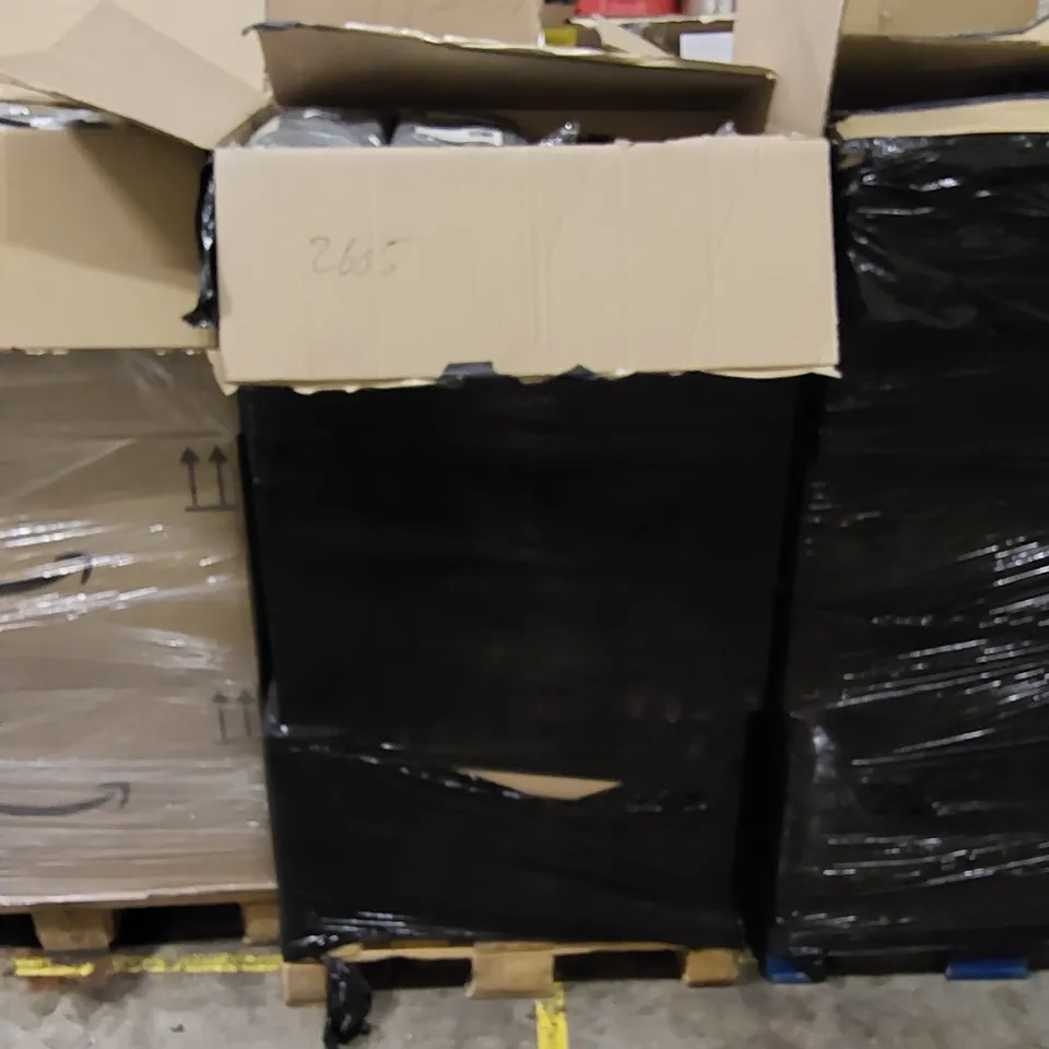 PALLET TO CONTAIN ASSORTED HOUSEHOLD ITEMS AND CONSUMER PRODUCTS. INCLUDING PACKS OF MICROFIBRE CLOTHS, VANCASSO ENAMELLED CAST IRON DUTCH OVEN WITH LID, CAT HARNESSES, CHRISTMAS PRODUCTS ETC