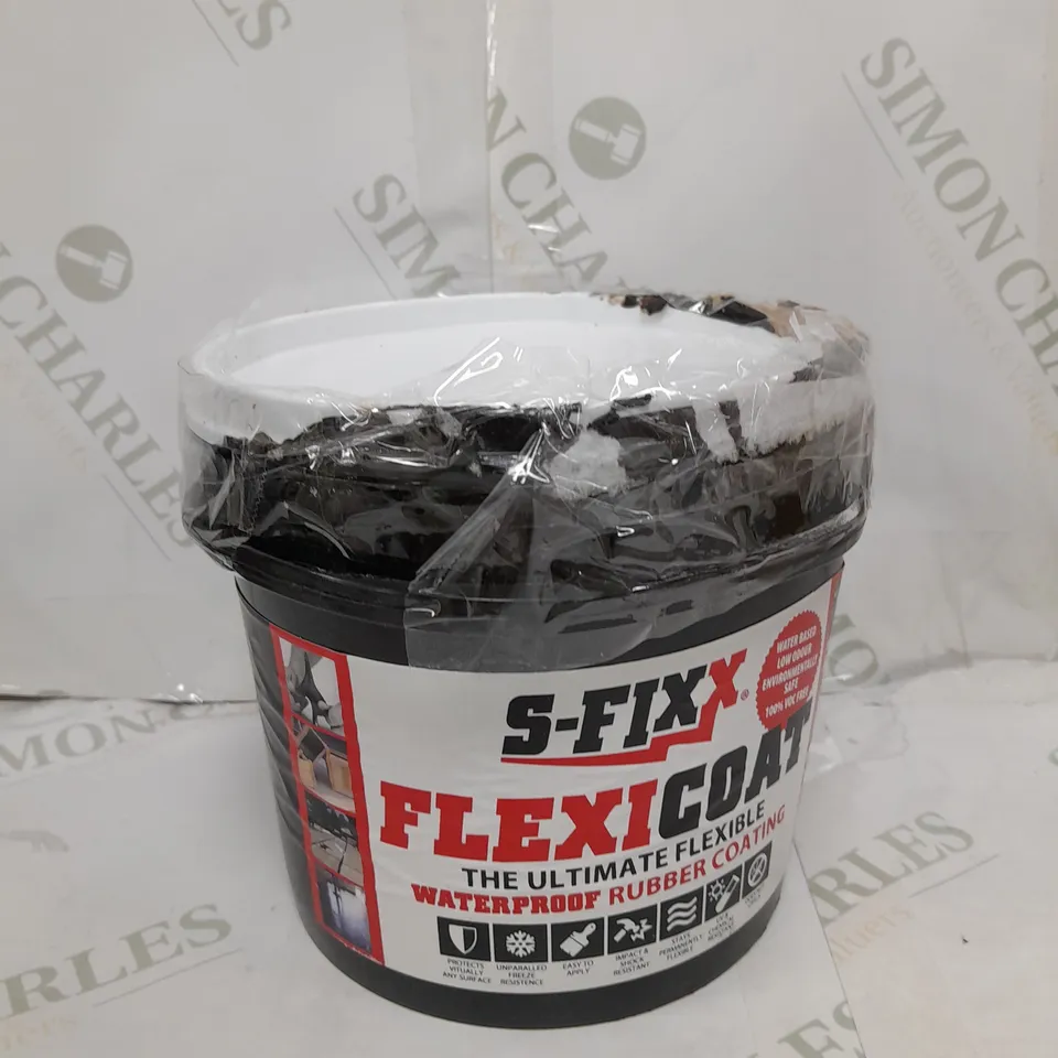 TUB OF APPROX 2KG SFIXX FLEXI COAT LIQUID RUBBER