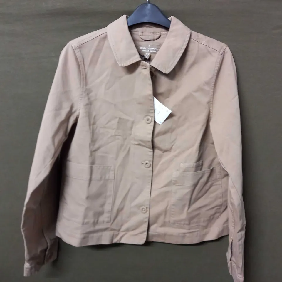 SEASALT CORNWALL COOMBE LANE JACKET IN BISQUE - UK 10
