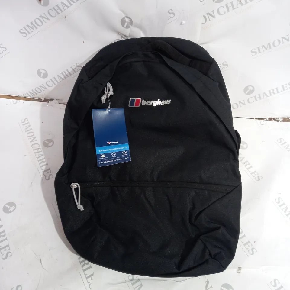 BERGHAUS LOGO RECOGNITION 25 BACKPACK IN BLACK