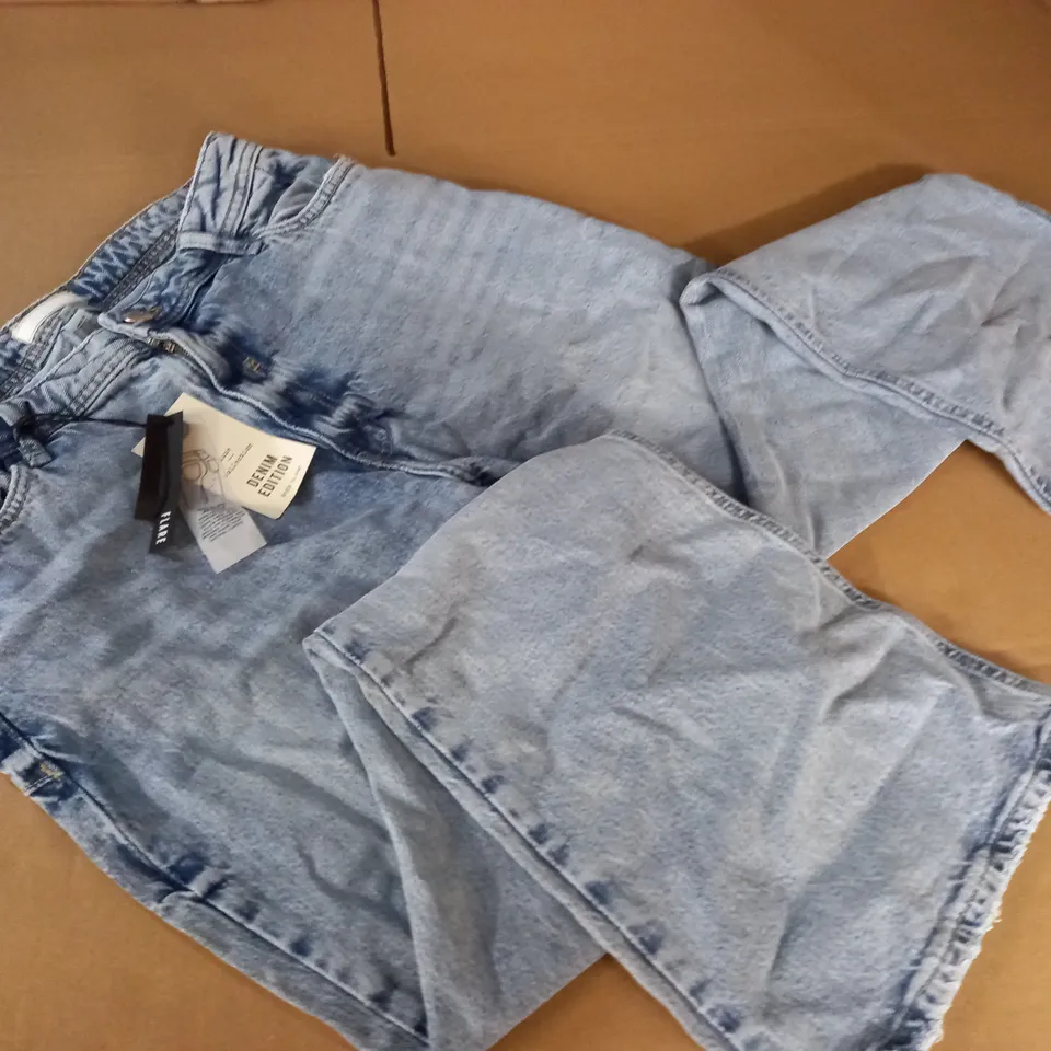 RIVER ISLAND LUXE COLLECTION FLARE JEANS - 16S